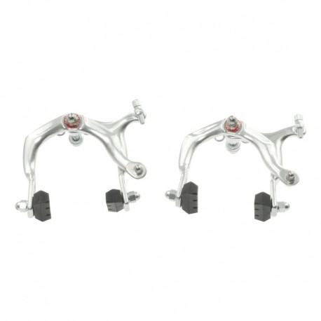 brzdová čeľusť Alhonga 65-80 mm, sada (predná+zadná), strieborná