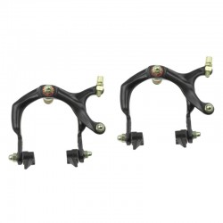 brzdová čeľusť Brake 68-86 mm, AL, sada (predná+zadná), čierna