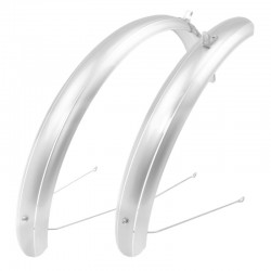 blatníky plastové 20"/60 mm, strieborné, Ecotech