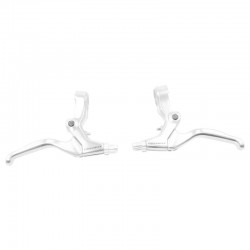 páčka brzdy 3prstá, Promax, AL, sada, strieborná