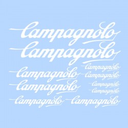 samolepka na bicykel-rámový polep Campagnolo biely