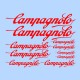 samolepka na bicykel-rámový polep Campagnolo červený