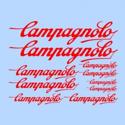 samolepka na bicykel-rámový polep Campagnolo červený