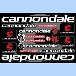 samolepka na bicykel-rámový polep Cannondale biely