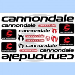 samolepka na bicykel-rámový polep Cannondale čierny