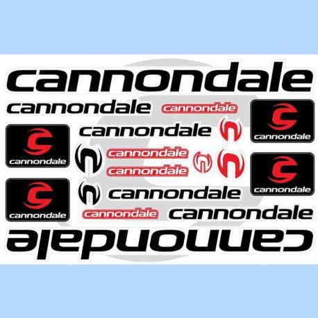 samolepka na bicykel-rámový polep Cannondale čierny
