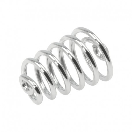 pružina sedla strieborná, 70 x 50 mm, chróm