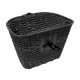košík na riadidlá, plastový, 36 x 27 cm, čierny
