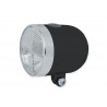 svetlo predné 1xLED čierne, Ikzi Retro