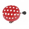 zvonček Ding Dong 80 red+white dots