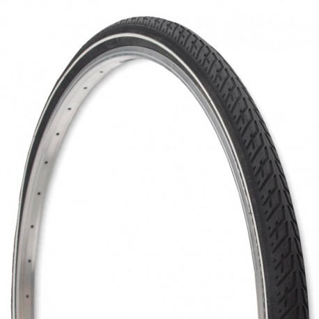 plášť 28" (47-622) Deli Tire, bílý pruh-bílá linka