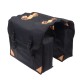 brašna Canvas Retro black-brown, dvojitá