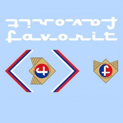 samolepka na kolo - rámový polep Favorit, arch 02