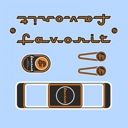 samolepka na kolo - rámový polep Favorit, arch 10