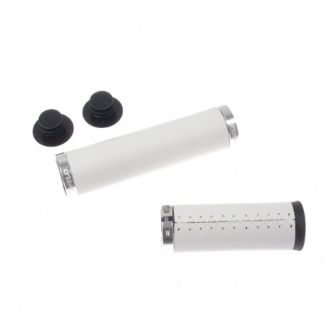 rukojeti Velo Attune bílé, koženka, 128+92 mm
