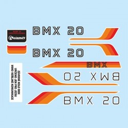 samolepka na kolo - rámový polep BMX 20