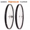 koleso vypletené 28" (635 mm, 36 dier) SET predné+zadné, Klasik FE čierne, Nexus 3r