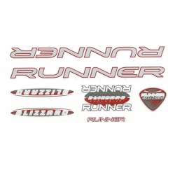 samolepka na kolo - rámový polep Runner Blizzard Red