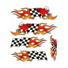samolepka na bicykel-rámový polep Woodpecker Flag