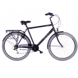 městské kolo Spirit Regular Man N7 28" (58 cm) Black Matt, 7 rychl.