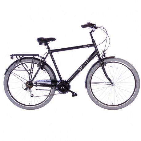 městské kolo Spirit Regular Man N7 28" (58 cm) Black Matt, 7 rychl.