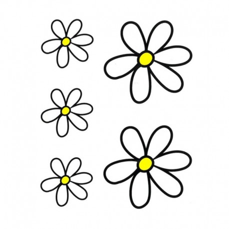 samolepka na kolo - rámový polep Kit Flowers