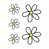 samolepka na bicykel-r&aacute;mov&yacute; polep Kit Flowers