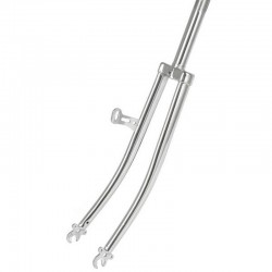 vidlice přední 27", 28", stříbrná, chrom