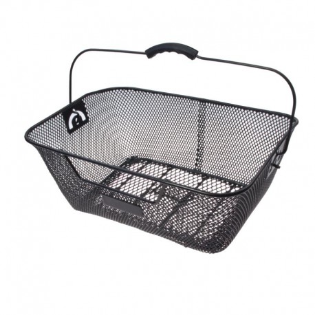 koš na nosič, drátěný, 40 x 29 cm, černý