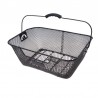 košík na nosič, kovový, 40 x 29 cm, čierny