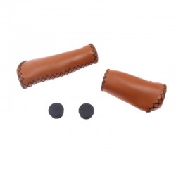 rukojeti Leatherette Ergo hnědé, koženka, 130+90 mm