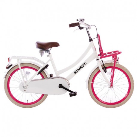 dětské kolo Spirit Cargo 20" (34 cm) White-pink