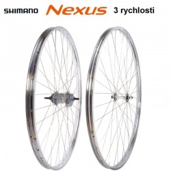 kola vypletená 28" (635 mm) Beretta Westrick chrom, SET přední+zadní, Shimano Nexus 3r
