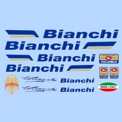 samolepka na kolo - rámový polep Bianchi