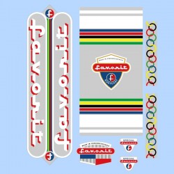 samolepka na bicykel-rámový polep Favorit, arch 05-lesk, na lak