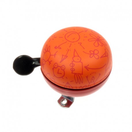 zvonek Ding Dong 60 Doodle orange