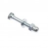 skrutka sedlovky M8x45 mm, klobúková matica