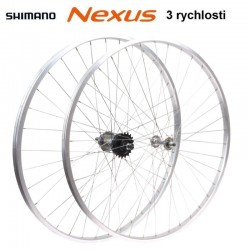 kolo vypletené 28" (635 mm, 36 děr) SET přední+zadní, Remerx RMX AL, Nexus 3rychl.