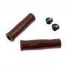 rukoväte Leatherette hnedé tmavé, koženka, 130 mm