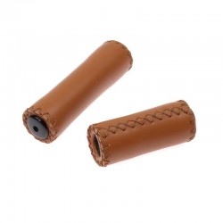 rukojeti Leatherette hnědé medové, koženka, 125+85 mm
