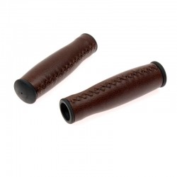 rukoväte Leatherette Selle Orient brown dark, koženka, 135 mm
