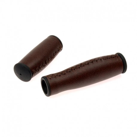 rukoväte Leatherette Selle Orient brown dark, koženka, 135+95 mm