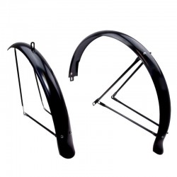 blatníky kovové 26"/80 mm, Cruiser, čierne