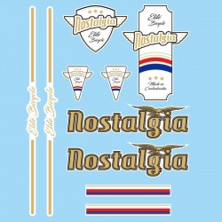 samolepka na bicykel-rámový polep Nostalgia-biely