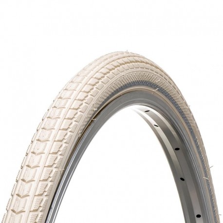 plášť 28" (40-622) Metro MT411, krémový, reflexné pruhy