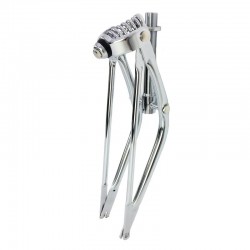 vidlica 20" cruiser, chróm, s pružinou, 1" (springer fork)