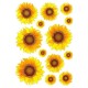 samolepka na bicykel-rámový polep Sunflowers large