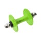 náboj predný 36 dier, 3/8", AL zelený, rozstup 67 mm, Joytech