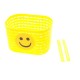 košík na riadidlá, plastový, 20 x 15 cm, detský, žltý, Smiley