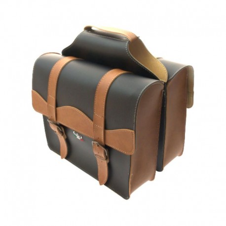 brašna dvojitá Monte Grappa Bauletto, čierna/hnedá medová